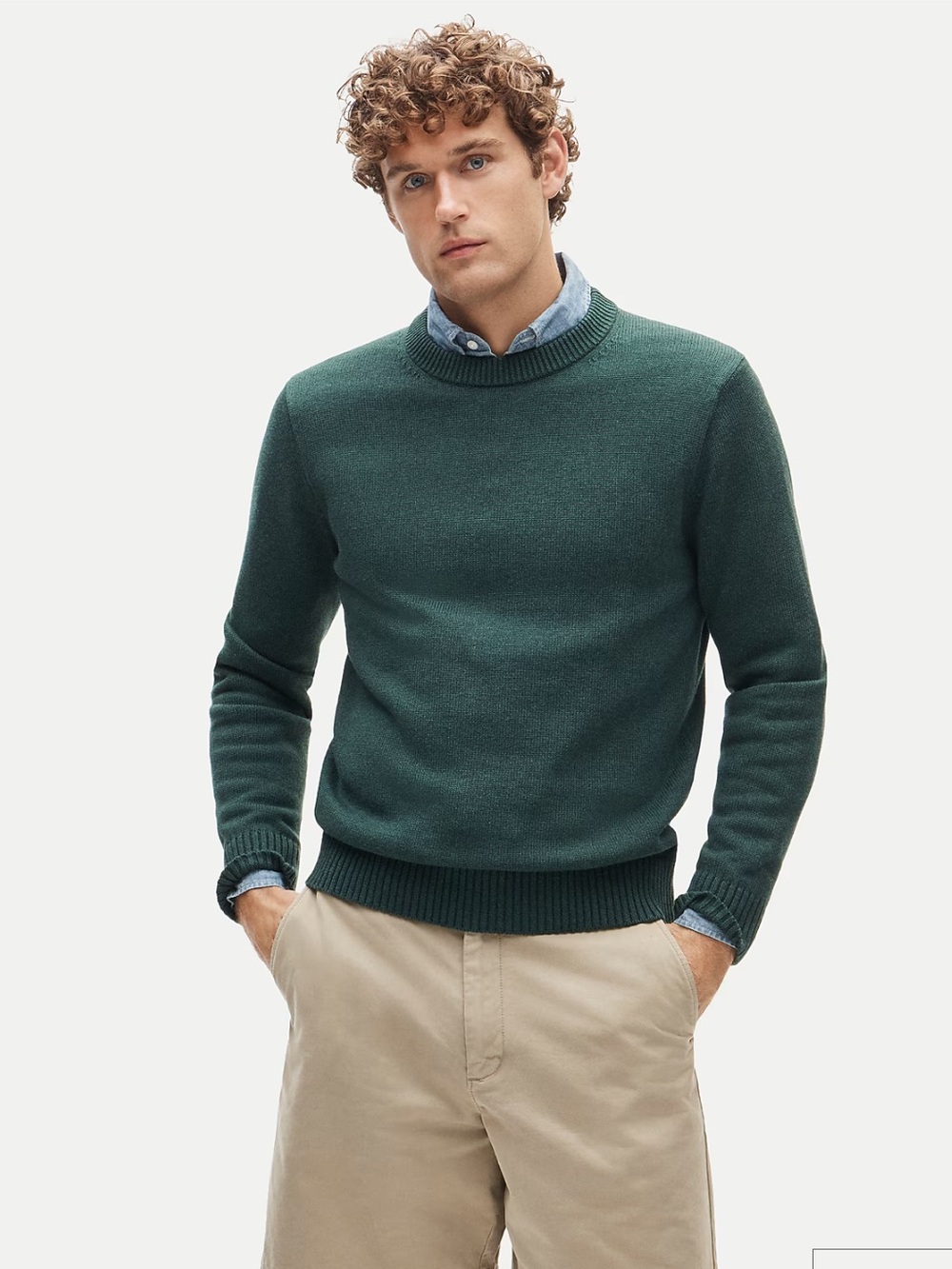 J. Crew Heritage cotton crewneck sweater - Green